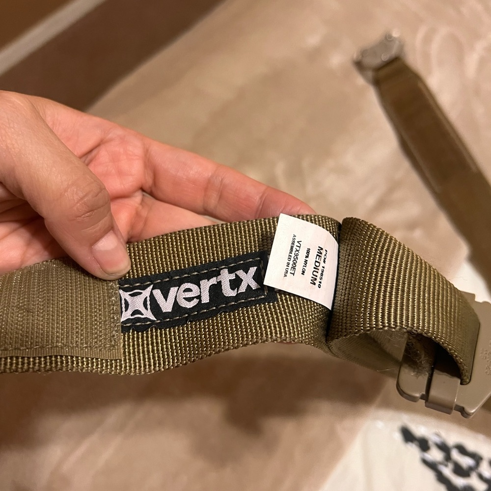Vertex tactical quick release belt